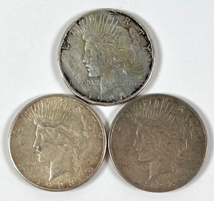 1923-S PEACE SILVER DOLLARS