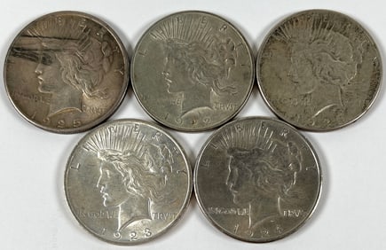 COLLECTION OF PEACE SILVER DOLLARS
