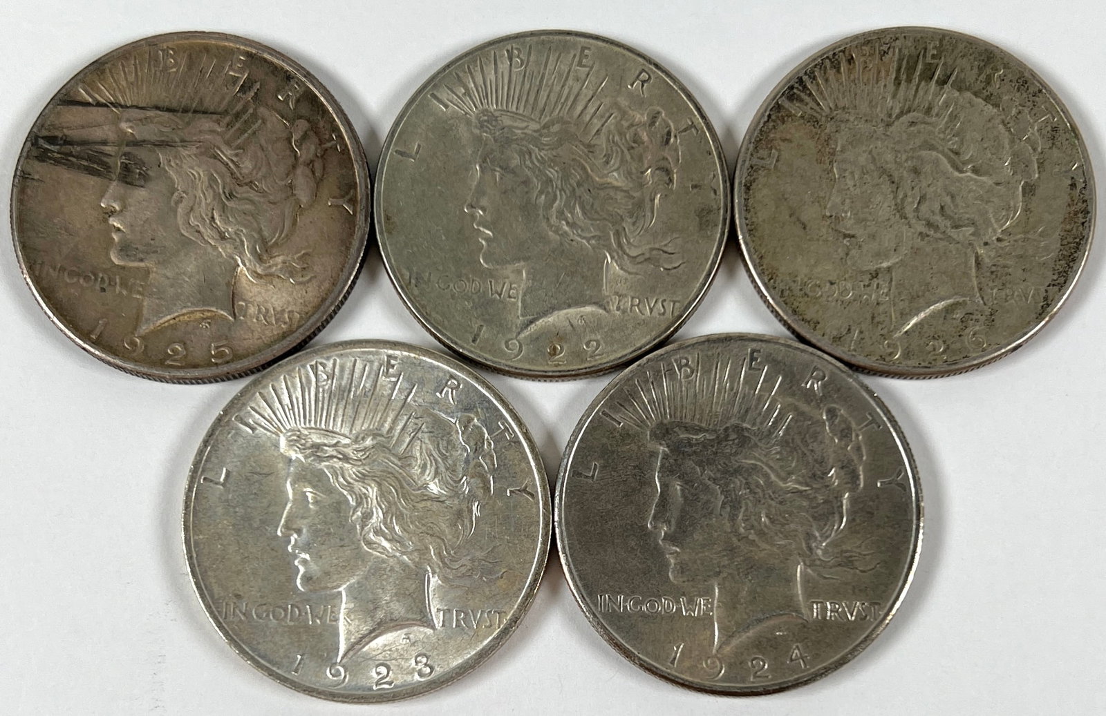COLLECTION OF PEACE SILVER DOLLARS (1 of 1)