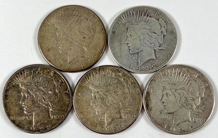 1922-S PEACE SILVER DOLLARS