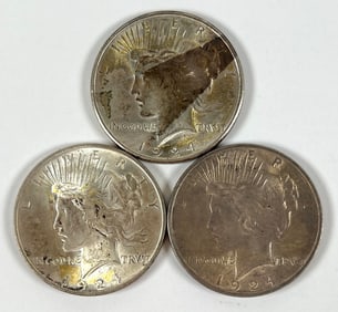 1924 PEACE SILVER DOLLARS