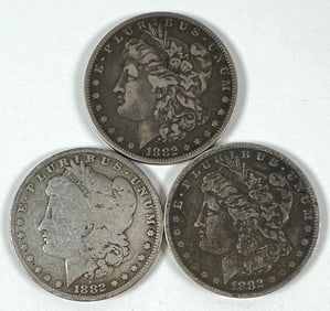 1882-O MORGAN SILVER DOLLARS