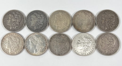 COLLECTION OF MORGAN SILVER DOLLARS