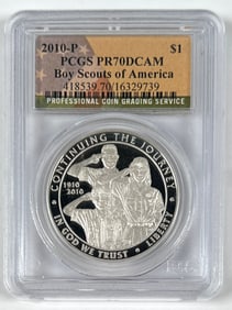 2010 BOY SCOUTS SILVER DOLLAR