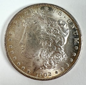 1902-O MORGAN SILVER DOLLAR BU