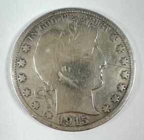 1915 BARBER HALF DOLLAR - KEY DATE