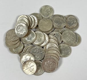 SILVER ROOSEVELT DIME ROLL