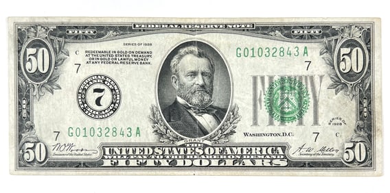 1928 U.S. $50 NOTE
