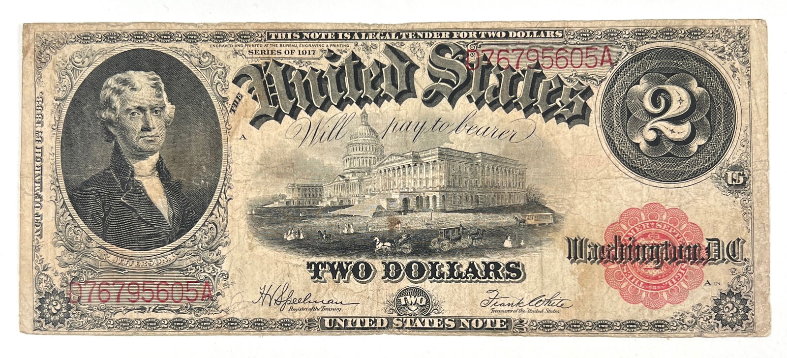 1917 U.S. $2 NOTE (1 of 2)