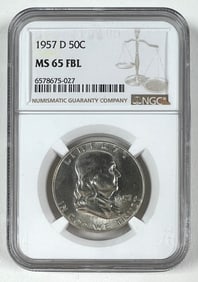 1957-D FRANKLIN HALF DOLLAR