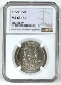 1958-D FRANKLIN HALF DOLLAR