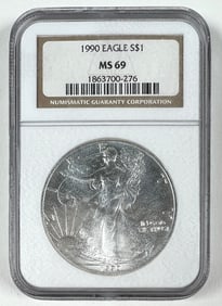 1990 AMERICAN SILVER EAGLE