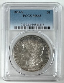 1881-S MORGAN SILVER DOLLAR