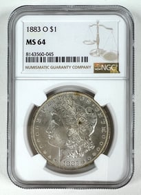 1883-O MORGAN SILVER DOLLAR