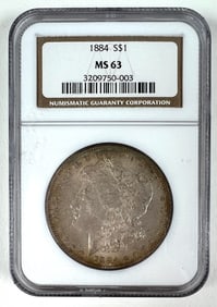 1884 MORGAN SILVER DOLLAR