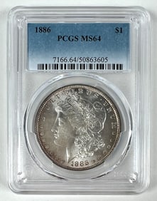 1886 MORGAN SILVER DOLLAR