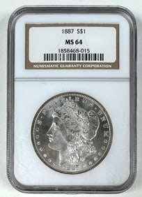 1887 MORGAN SILVER DOLLAR