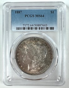 1887 MORGAN SILVER DOLLAR