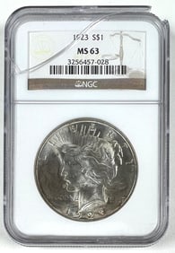 1923 PEACE SILVER DOLLAR