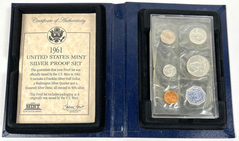 1961 U.S. MINT SILVER PROOF SET