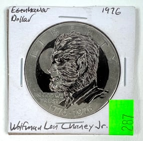 J&M HANDCARVED HOBO WOLFMAN DOLLAR