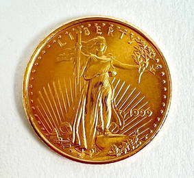 1999 U.S. $5 GOLD COIN 1/10 OZ