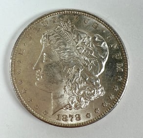 1878-S MORGAN SILVER DOLLAR BU