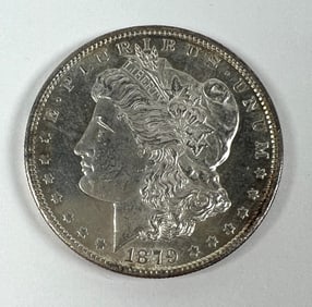 1879-S MORGAN SILVER DOLLAR BU