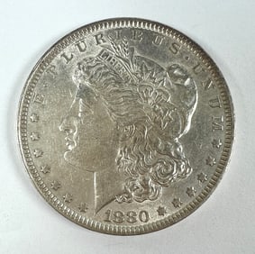 1880 MORGAN SILVER DOLLAR AU