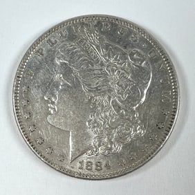 1884 MORGAN SILVER DOLLAR UNC