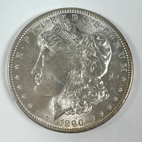 1890 MORGAN SILVER DOLLAR BU