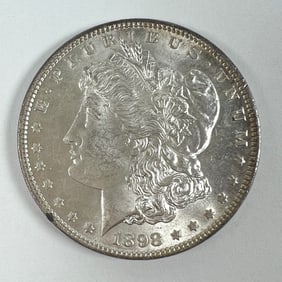 1898 MORGAN SILVER DOLLAR BU