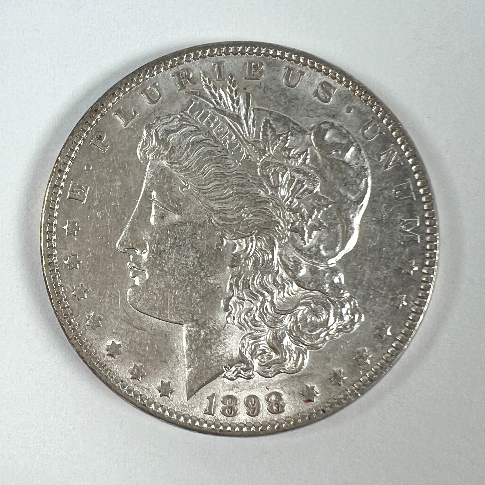 1898 MORGAN SILVER DOLLAR UNC (1 of 2)