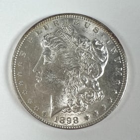 1898 MORGAN SILVER DOLLAR BU