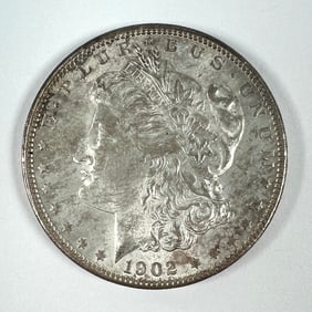 1902-O MORGAN SILVER DOLLAR UNC