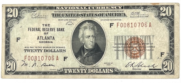 1929 U.S. NATIONAL CURRENCY NOTE
