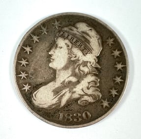 1830 CAPPED BUST HALF DOLLAR