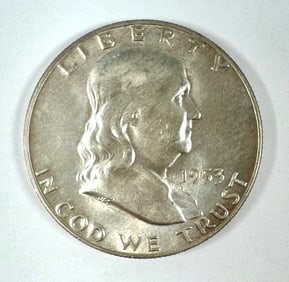 1953 FRANKLIN HALF DOLLAR UNC