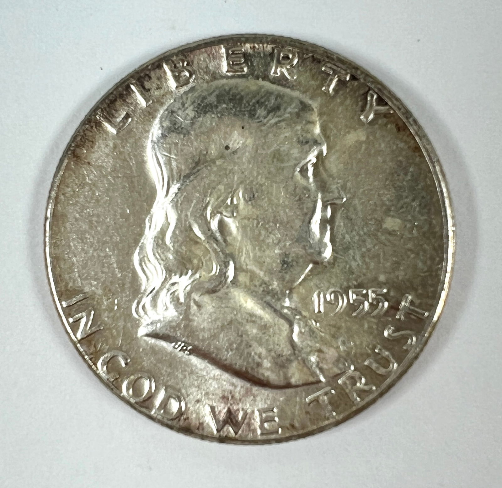 1955 FRANKLIN HALF DOLLAR UNC (1 of 2)