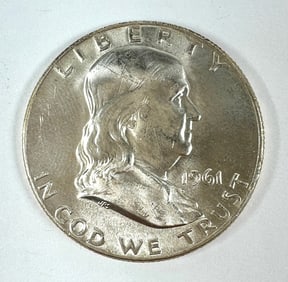 1961 FRANKLIN HALF DOLLAR UNC