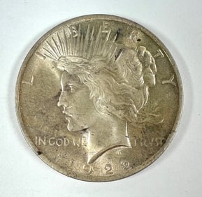 1922 PEACE SILVER DOLLAR UNC