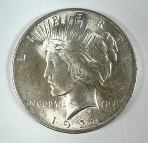 1922 PEACE SILVER DOLLAR UNC