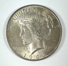 1923 PEACE SILVER DOLLAR UNC