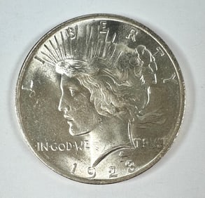 1923 PEACE SILVER DOLLAR UNC
