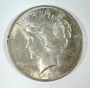 1923 PEACE SILVER DOLLAR UNC