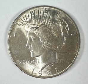 1923 PEACE SILVER DOLLAR UNC