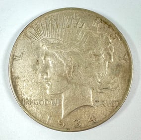 1934-D PEACE SILVER DOLLAR