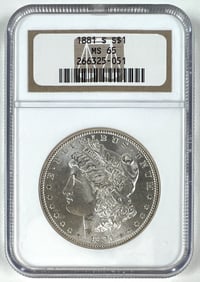 1881-S MORGAN SILVER DOLLAR