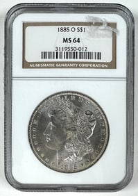 1885-O MORGAN SILVER DOLLAR