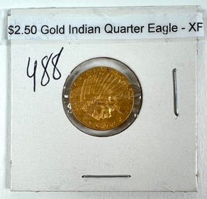 1909 U.S. $2.5 GOLD INDIAN